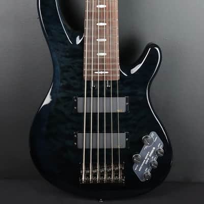 Yamaha TRB1006J 6-String Translucent Black w/Gator GCEBX Case image 2