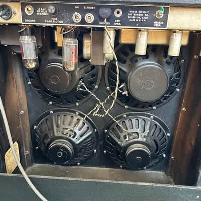 Fender Concert 2-Channel 40-Watt 4x10" Guitar Combo 1964 - 1965 - Black Panel image 9