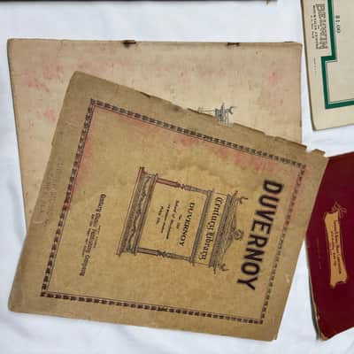 Vintage Lot of piano books -Used Antique old image 7