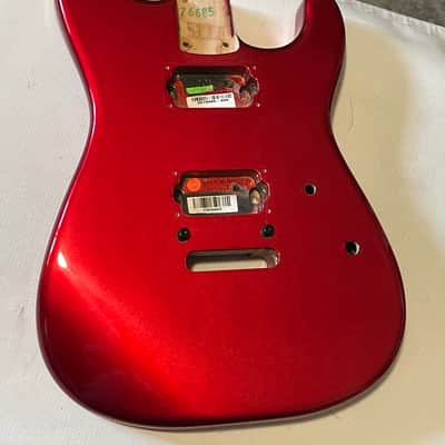 2008 Charvel USA San Dimas 2H Metallic Red Stratocaster Style Guitar Body Floyd Ready image 4
