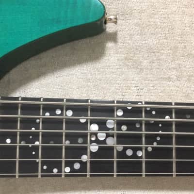 Yamaha RBX 6JM 6 String Bass Guitar John Myung Signature Turquoise Blue Green image 5
