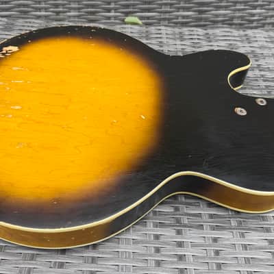 Vintage Harmony H-22 Bass Guitar 1963 - Sunburst image 14