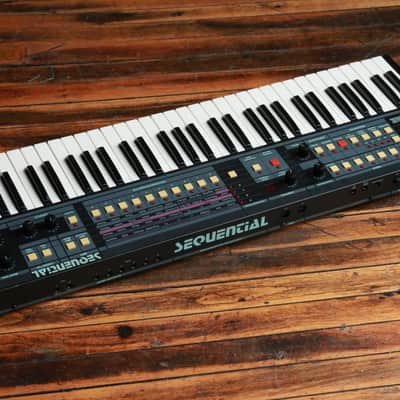 Sequential Multi-Trak 61-Key 6-Voice Polyphonic Synthesizer 1985 - 1987 - Black image 11