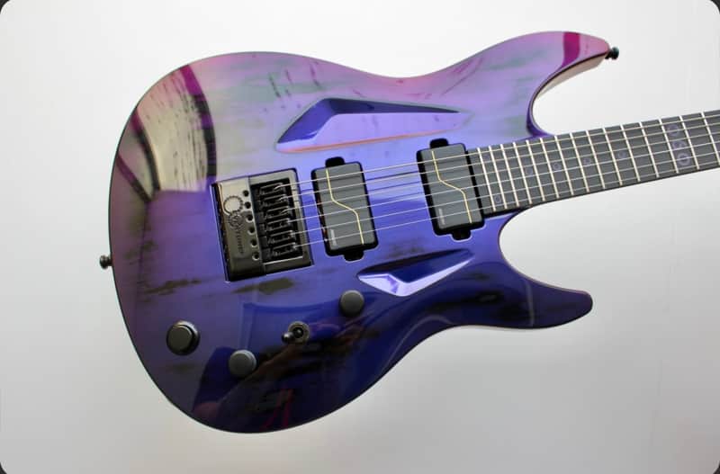 Aristides NAMM Exclusive 060 Evertune 2024 - Worn Purple/Red Chameleon Gloss image 1