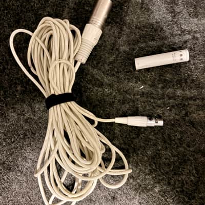 Set of 3 fully functional used M1255B Miniature Cardioid Condenser Microphones w 25ft RFI shielded mini XLR to XLR image 6