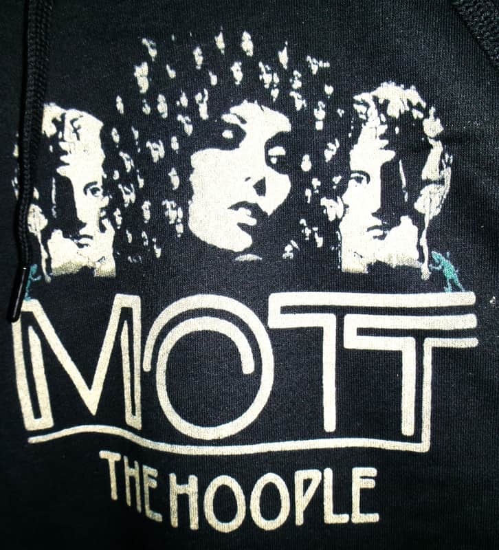 ian hunter & mott the hoople xl lp cover WOMAN hoodie - glam rock bowie young dudes lou reed sweet jane gibson sg guitar image 1