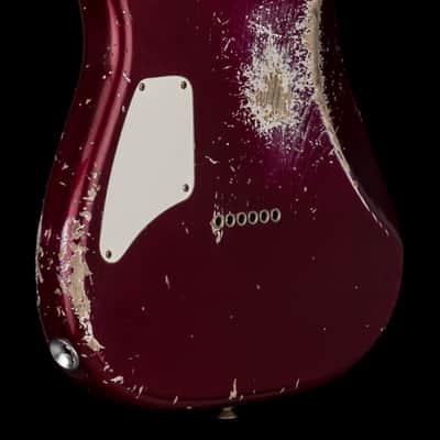 Fender Custom Shop 1966 Stratocaster SH Heavy Relic - Aged Midnight Wine #88062 image 8