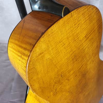 Beautiful 1920s Vogtland Parlor Guitar – One-Piece Maple Back image 7