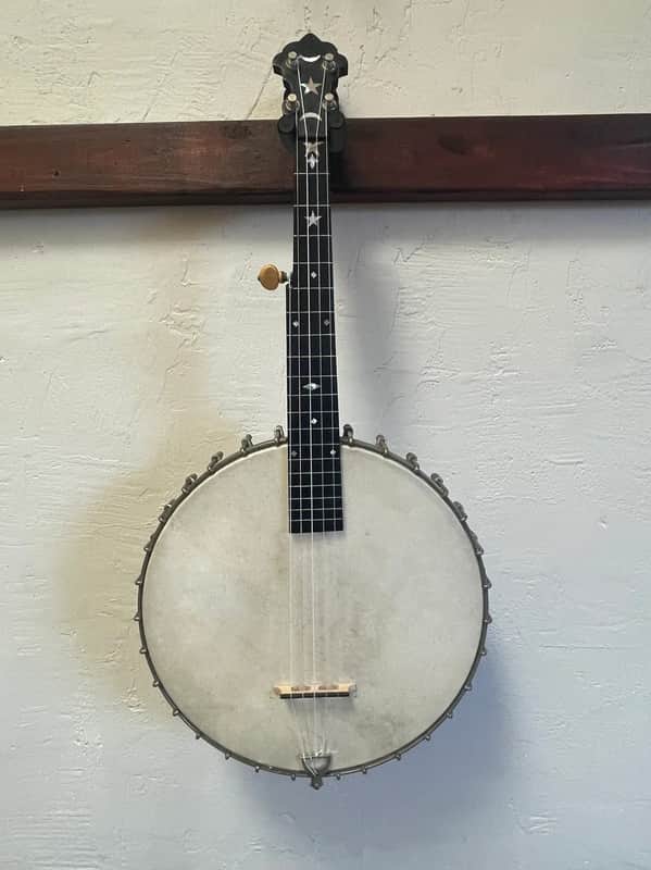 1890s S. S. Stewart Banjeaurine Short Scale 5-String Banjo image 1