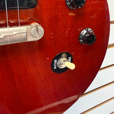 Gibson LP100 Les Paul Special Double Cut 2015 Heritage Cherry with Deluxe Case - Pre Owned image 9