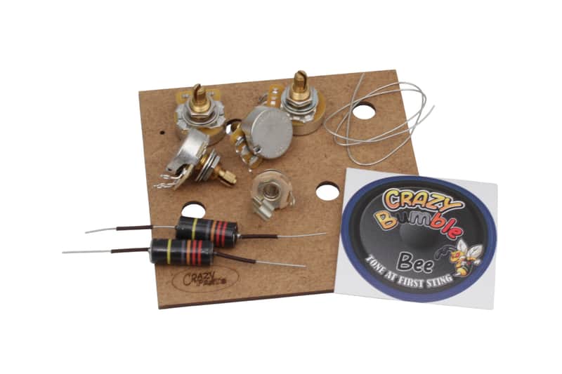 Vintage style Electric Upgarde Kit Shortshaft for Gibson Les Paul incl. Bumble Bee Caps image 1