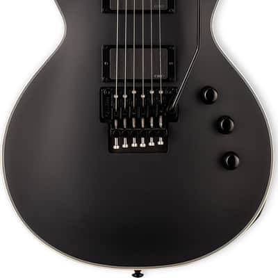 ESP LTD EC-1000FR Electric Guitar, Ebony Fingerboard, Black Satin image 1