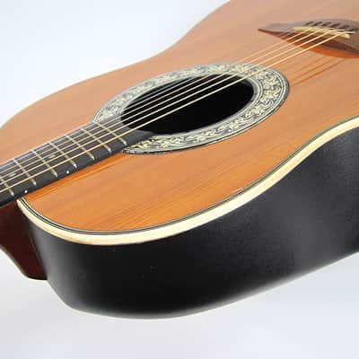 Vintage 1975 Ovation Balladeer 1111-4 Deep Bowl Acoustic Guitar w Orig Case Plays & Sounds Great! image 7