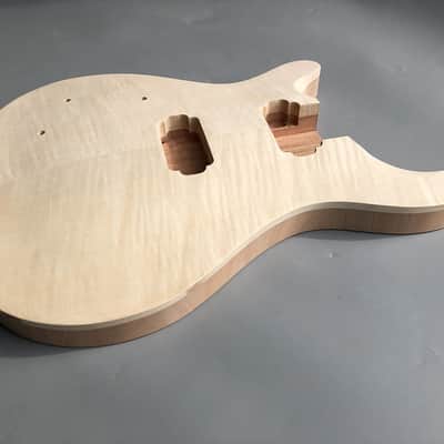 Left Hand Guitar Body Mahogany Flame Maple Veneer Guitar Bodies image 3
