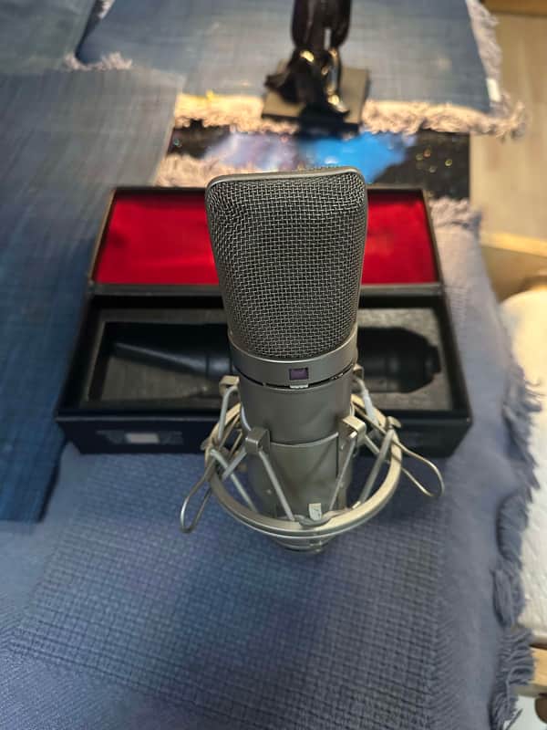 Neumann U87 Large Diaphragm Multipattern Condenser Microphone - Nickel SM08 image 1