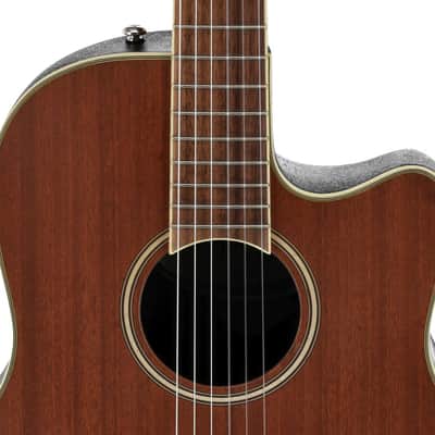 Ovation AB24CM-4S Applause Mid-Depth Cutaway Lyrachord Body Nato Neck Nylon 6-String Classical Acoustic-Electric Guitar image 7