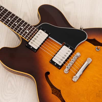 1980 Greco Super Real SA-900 335-Style Vintage Semi-Hollow Guitar Sunburst, Near-Mint w/ Maxon PAFs, Japan image 8