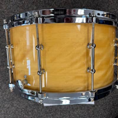 LUDWIG 110th ANNIVERSARY aged exotic avodire 7 x 14 anniversary snare drum 2019 image 5