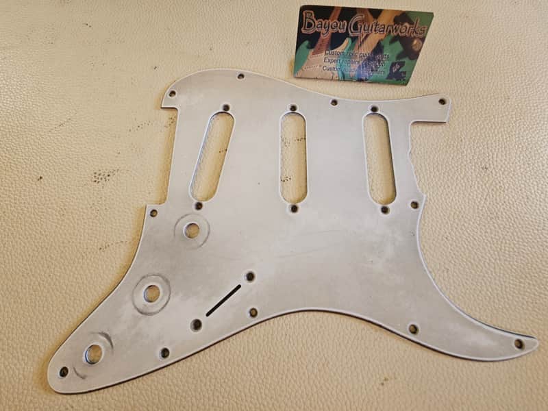 Fender Stratocaster Aged Relic 3 ply Pickguard White 62 59-62 image 1
