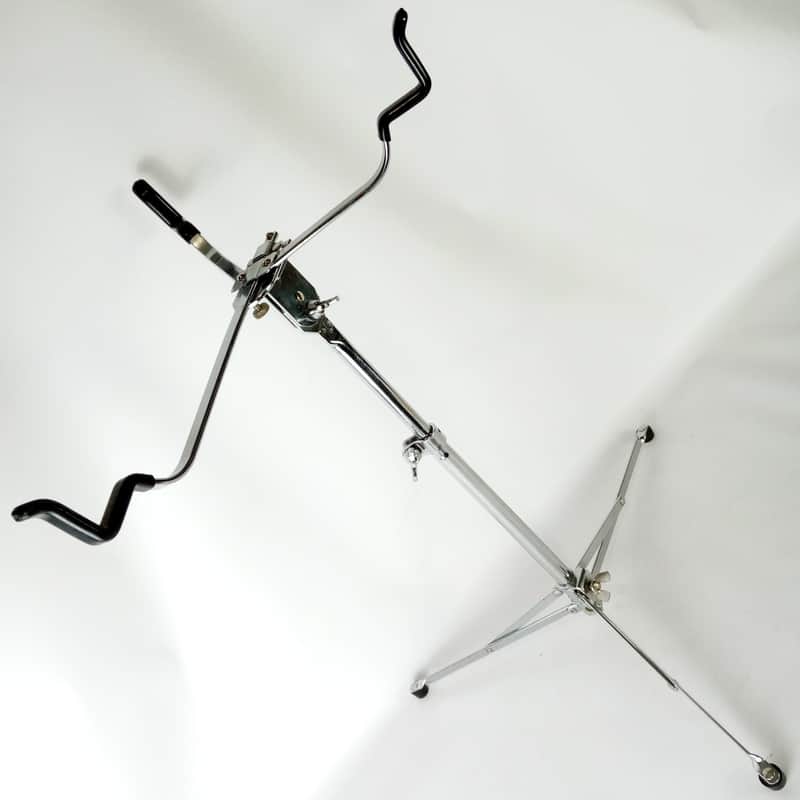 Gretsch Flat-Base Snare Drum Stand #4983 Flush Tripod Vintage 50s-60s Chrome USA image 1