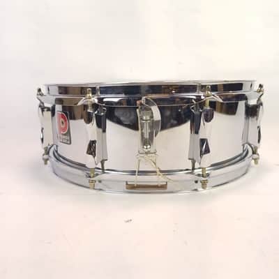 Premier 5x14"Snare Drum Chrome Steel Model 1005 8Lug England Everplay Vintage70s image 7