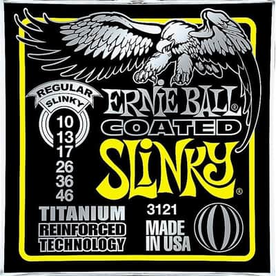 Ernie Ball 3121 Coated Titanium Regular Slinky Electric Guitar Strings - 6 PACK image 2
