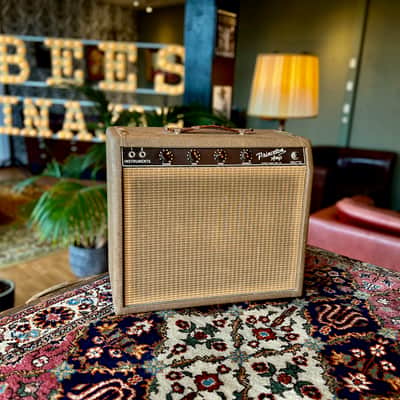 1963 Fender Princeton 6G2 Brownface Combo Tremolo non reverb image 4
