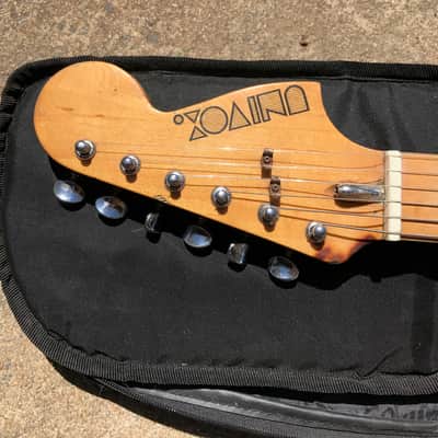 Univox Ripper 70's White stratocaster w/ Fralin P-92 and gigbag image 4