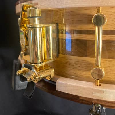 Pro-Mark / Stanbridge - Limited Edition 5.5x14" Japanese White Oak & Walnut Snare Drum (#8 of 50 in 5.5") 2007 image 13