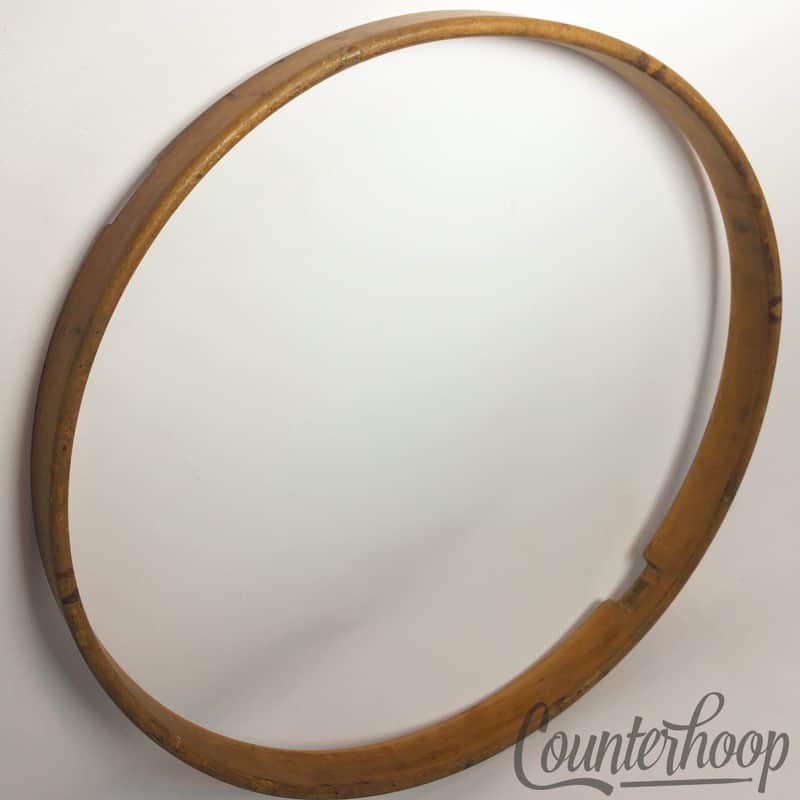 *Leedy 14"1Ply Solid Natural Maple Wood Hoop/Rim Snare Drum Resonant Vintage 10s image 1