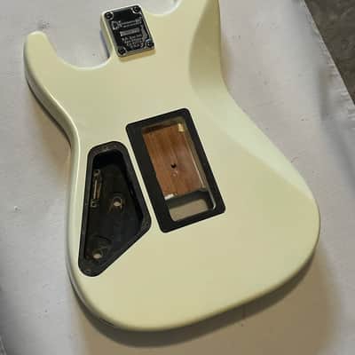 2017 Charvel Mexico San Dimas Pro Mod 2H White/Cream Guitar Body Floyd Ready image 11