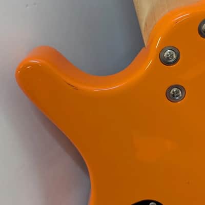 Mitchell MB100OR Short-Scale Solidbody Electric Guitar - Orange image 9