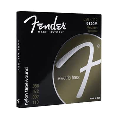Fender Nylon Tapewound Electric Bass Strings - 9120M image 1