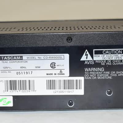 TASCAM CD-RW900SL Slot-loading CD Recorder image 9