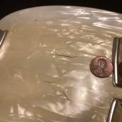WFL (Ludwig) No. 902 Ray McKinley/Symphonic Super Classic 6.5x14" 16-Lug Snare Drum with P-87 Strainer 1948 - 1959 - White Marine Pearl image 18