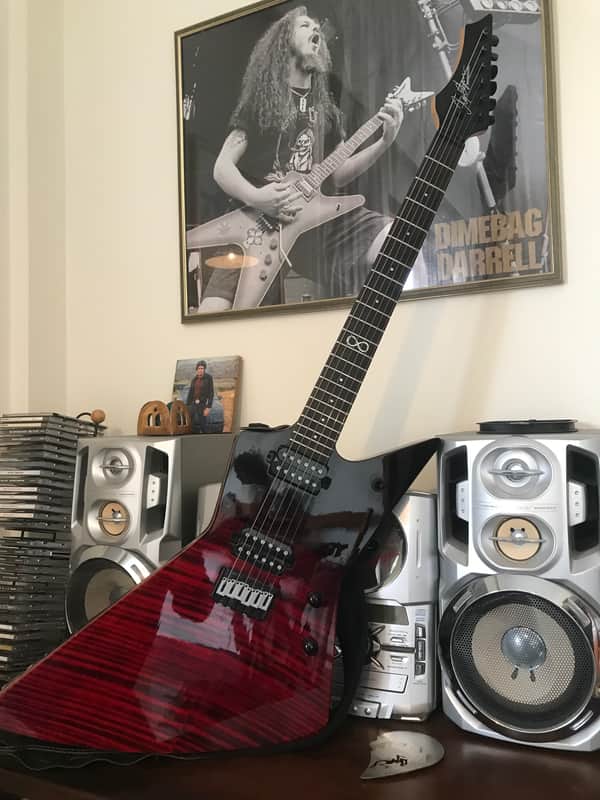 Chapman Explorer - Ghost Fret Black Blood Standard V2 2019 - Black Blood image 1
