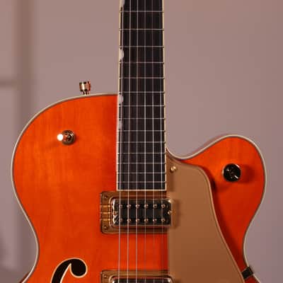 Gretsch Synchromatic Nashville Hollow Body - Ebony Fingerboard, 50's Orange Stain image 6