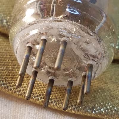 CBS 12BH7A tNOS AT1000 TESTED Balanced! PI Vacuum Tube black plate 12BH7 dual triode 1951-1959 image 10