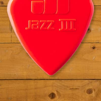 Dunlop Jazz III Nylon Pick - 1.38mm - 6-Pack image 1