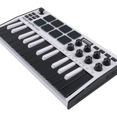 Akai MPK Mini mk3 SE Keyboard Controller (White) [USED] image 3