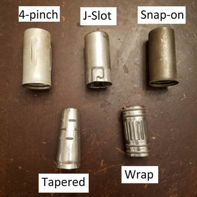 Elco Pair (2) Tube Shields 12AX7 9-pin Snap-on 599 Bell S50-599 Vintage Vacuum 1950s-1960s image 5