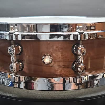Cadeson Drum Co. 4"x14" Piccolo Snare Drum 1970's - WALNUT MAPLE BIRCH & CHERRY image 9