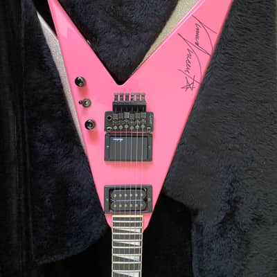 Jackson USA Vinnie Vincent Vee 1988 Pink OHSC image 1