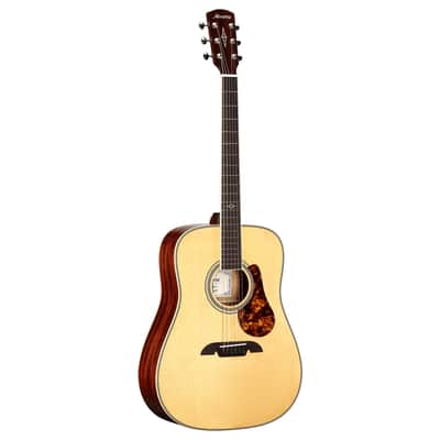 Alvarez MD60E Herringbone Masterworks Series Dreadnought Acoustic/Electric, Natural, w/Case image 1
