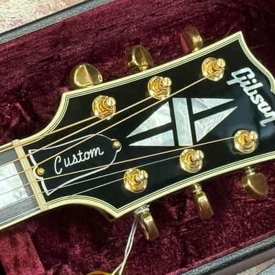 Gibson SJ-200 Custom Jumbo Limited Edition Ebony Gloss New Unplayed Auth Dlr 5lbs7oz #017 image 17