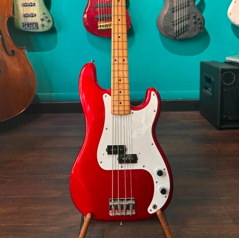 Fender Precision Bass Made in Japan PB57-US Fuji-Gen 1994 - Candy Apple Red image 1