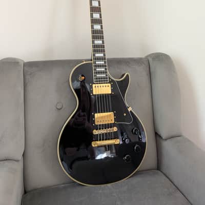 Burny Les Paul Custom 1987 - Black (Made in Japan) image 1