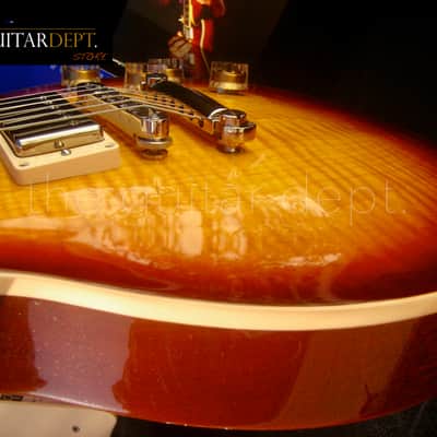 ♚ PRISTINE !♚ 2015 GIBSON LES PAUL TRADITIONAL 100th Ann. ♚ ICED TEA AAA ♚ MOP ♚Standard♚OHSC image 12
