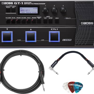 Boss GT-1 Guitar Effects Processor w/ Instrument Cable image 1