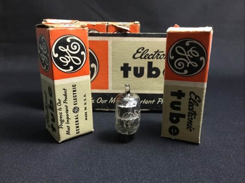 NOS SLEEVE GE 6AK5 Audio Preamplifier VINTAGE VACUUM TUBES USA Tested 4.7255-D image 1